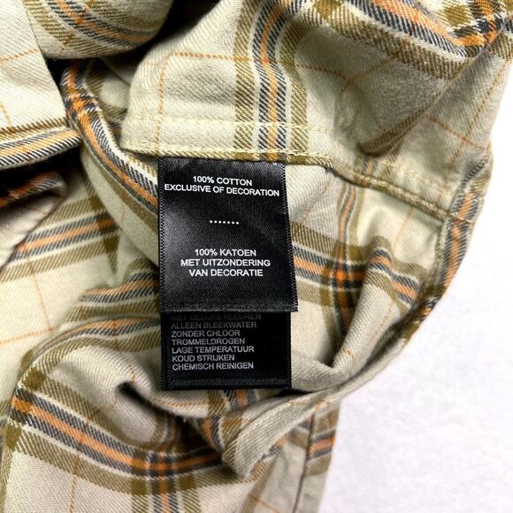 Motorclothes Harley davidson Shirt Mens Large Brown Plaid Short Sleeve - Picture 6 of 10